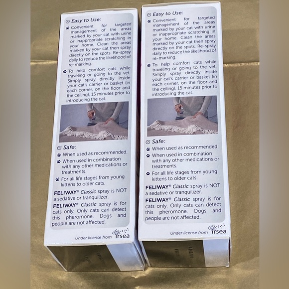 2 boxes Feliway Classic Happy Cat calming & comfort spray exp 2027 NEW unopened - Picture 4 of 7